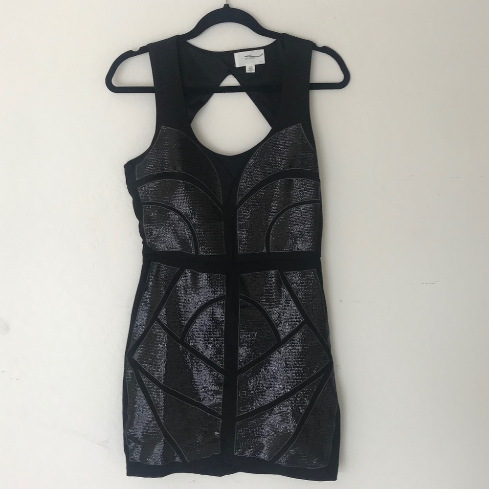 Black sequined dress